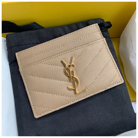 ysl key case|YSL monogram card case.